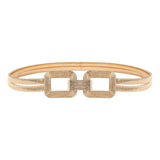 Cinto Feminino Dourado Fino Metal Elástico ZeraStock Golden