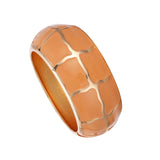 Pulseira Bracelete Inox ZeraStock Fluid Laranja