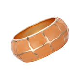 Pulseira Bracelete Inox ZeraStock Fluid Laranja